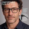 NOVIVON ActiveFit +2.75 Reading Glasses for Men - Blue Light & UV Protective Readers with Bonus Case & Cloth view 2