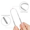 2-Pack Tongue Scaper for Kids and Adults, Reduce Bad Breath, Metal Tongue Scraper, Tongue Cleaner, Tongue Scraper, Tongue Cleaner for Kids and Adults view 2