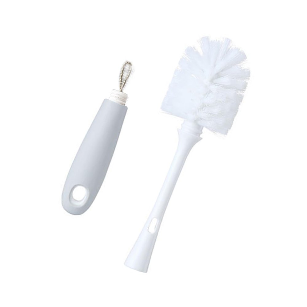 OUNONA Long Handle Bottle Cleaning Brush Multipurpose Kitchen Tool for Bottles and Glassware Durable for Complete Scrubbing Space Saving Design with Hanging
