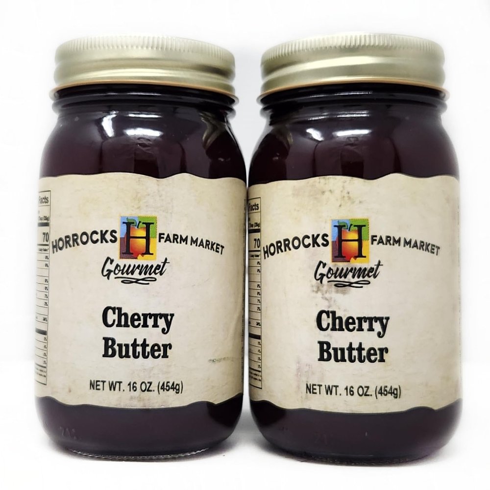 2 Pack of Cherry Butter Horrocks Gourmet 16oz Jars