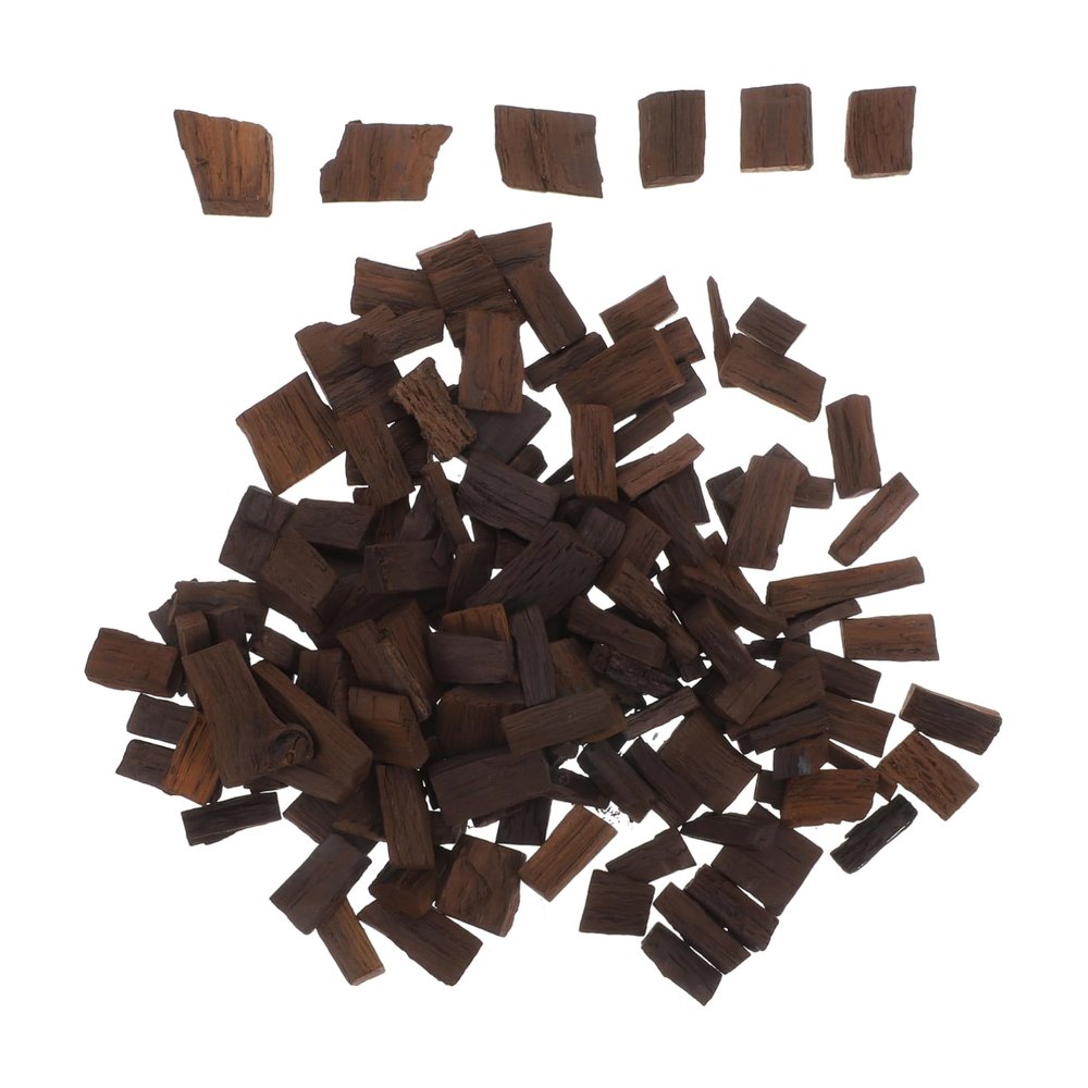 HOMOBABE 1Pack Heavy Toast Oak Chips for Wine Making Enhance Flavor Aroma Homemade Wine Brewing Supplies for Whiskey Aging Wine Brewing