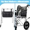 YBEATY Walker Bag Basket with Reflective Strips Walkers Rollator Organizer Carry Storage Pouch Wheel Chair Folding Basket Lightweight Large Capacity Organizer for Seniors Elderly Rollator Accessories view 3