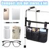 YBEATY Walker Bag Basket with Reflective Strips Walkers Rollator Organizer Carry Storage Pouch Wheel Chair Folding Basket Lightweight Large Capacity Organizer for Seniors Elderly Rollator Accessories view 4