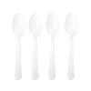 1000 Count Extra Disposable Plastic Tea Spoon White Silverware Reusable Disposable Cutlery, Bulk Heavy Duty Utensils, Great for Celebrations and Everyday Use view 1