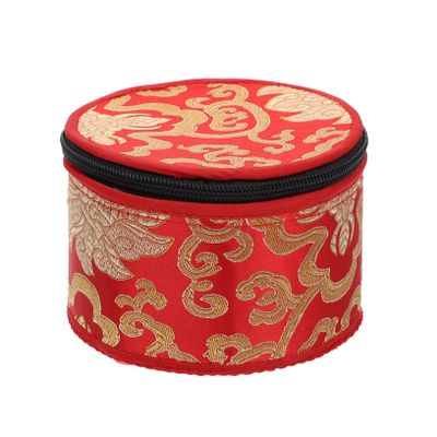 AKOOSY Tibetan Singing Bowl Carry Case Bag Sturdy Buddhist Sound Bowl Holder Cushion for Meditation and Healing Random Color