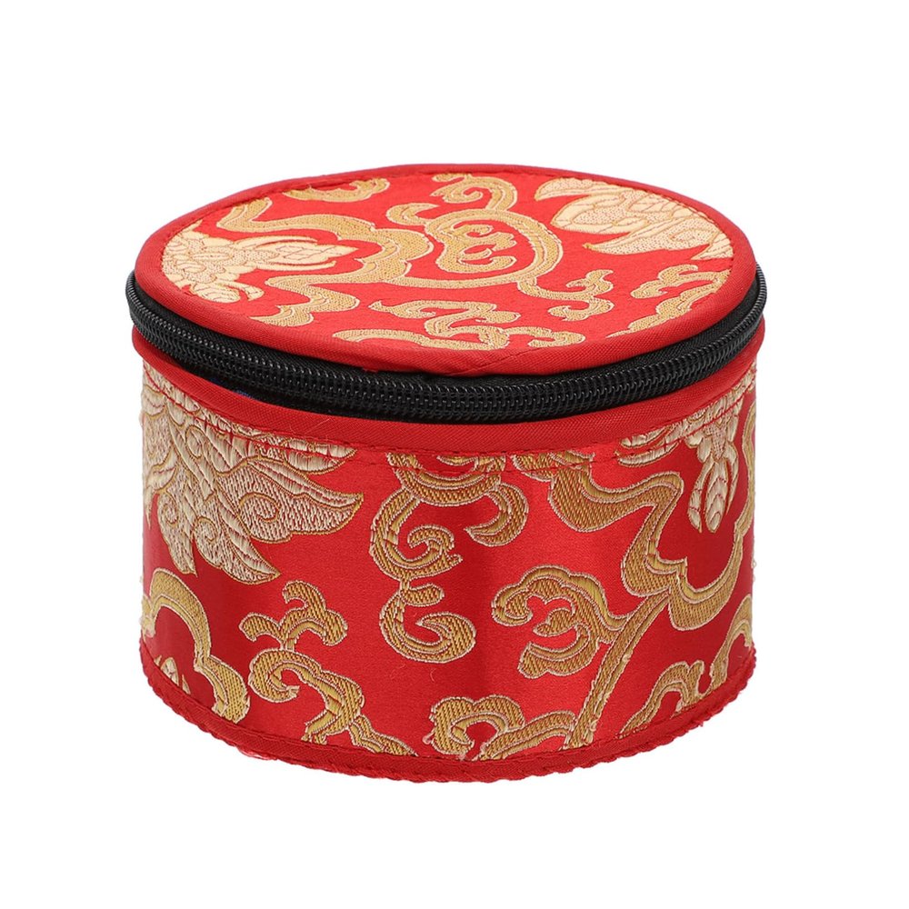 AKOOSY Tibetan Singing Bowl Carry Case Bag Sturdy Buddhist Sound Bowl Holder Cushion for Meditation and Healing Random Color