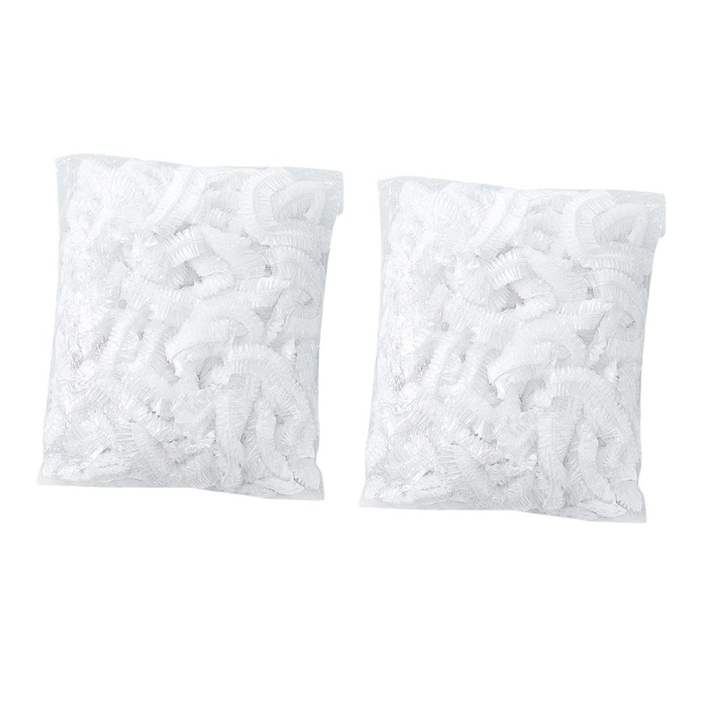 FOMIYES 200pcs Disposable Plastic Food Covers Kitchen Food Storage Preservation Seal Dish Covers for Leftovers for Refrigerator and Outdoor Use