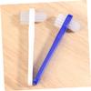 DECHOUS 4pcs Denture Cleaning Toothbrush Small Double-Headed Brushes for Plaque Removal Gentle Gums for Travel view 3