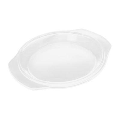 SHINEOFI 1Pc Resistant Glass Microwave Plate Cover Versatile Splatter Guard for Microwaves Ovens and Steamers for Optimal Cooking Performance Durable Construction