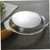 SHINEOFI 1Pc Resistant Glass Microwave Plate Cover Versatile Splatter Guard for Microwaves Ovens and Steamers for Optimal Cooking Performance Durable Construction view 4