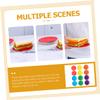 YOSADIER 60Pcs Paper Plates Disposable Party Dinnerware for Showers Weddings Birthdays and More Rainbow Colors Yellow Red Purple Orange Blue Green view 2