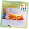 YOSADIER 60Pcs Paper Plates Disposable Party Dinnerware for Showers Weddings Birthdays and More Rainbow Colors Yellow Red Purple Orange Blue Green view 3