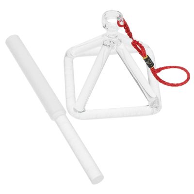 UPKOCH 2pcs Set Quartz Crystal Singing Pyramid and Rod for Music Therapy Meditation Sound Healing Healing Ornaments