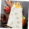 HOMOBABE 50Sheets Food Wrapping Paper Paper for Sandwiches and Snacks Greaseproof and Non Odor Creative Patterned Food Wrappers for Burgers and Cookies for Packing view 3