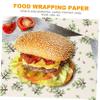 HOMOBABE 50Sheets Food Wrapping Paper Paper for Sandwiches and Snacks Greaseproof and Non Odor Creative Patterned Food Wrappers for Burgers and Cookies for Packing view 4
