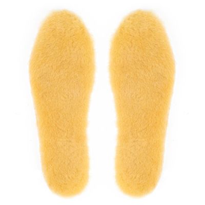 riemot Mens Sheepskin Wool Insoles,100% Australian Wool Fleece,15mm Thick Warm Winter Boot Inserts, Cozy Replacement Insoles for Snow Boots, Work Boots, Slippers & Roomy Shoes Cream EU43/US10