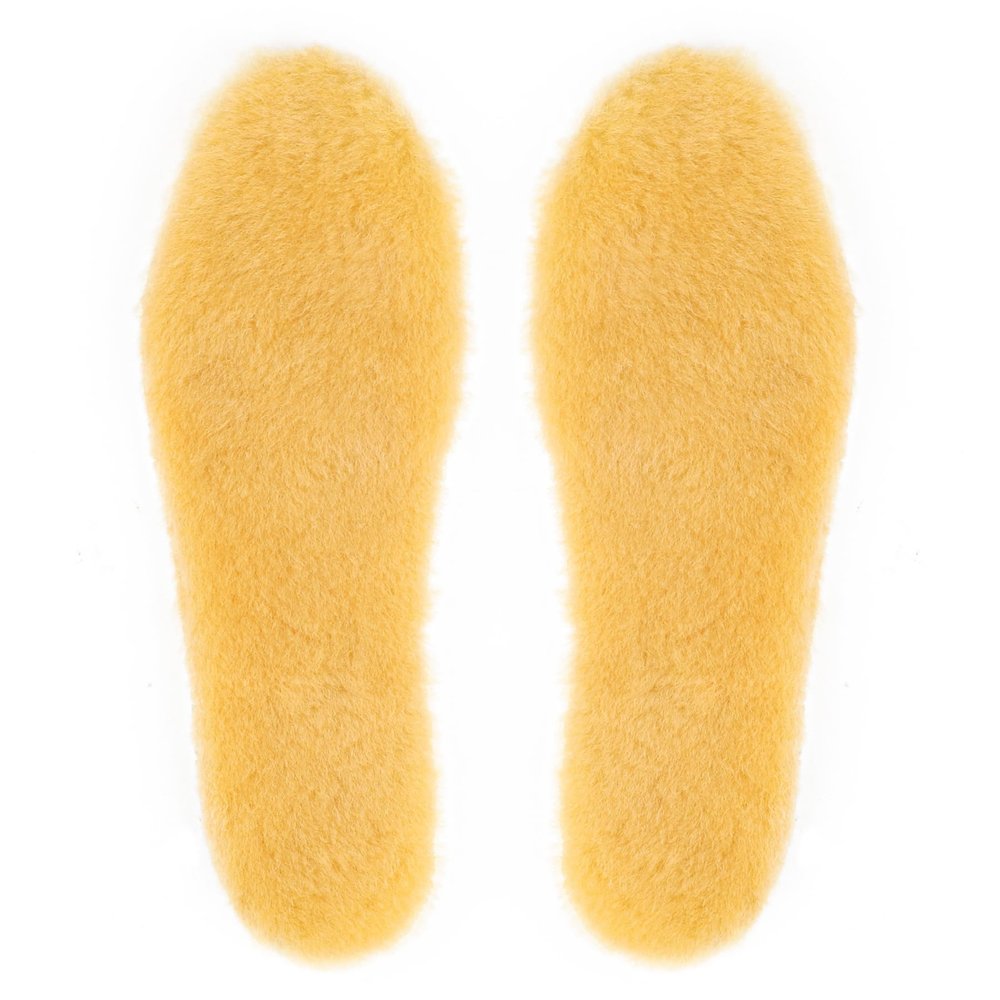 riemot Mens Sheepskin Wool Insoles,100% Australian Wool Fleece,15mm Thick Warm Winter Boot Inserts, Cozy Replacement Insoles for Snow Boots, Work Boots, Slippers & Roomy Shoes Cream EU43/US10