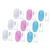 PLAFOPE 9pcs Baby Finger Toothbrush Set Silicone Infant Teeth Brush for 0-3 Years Soft Oral Cleaning Tool with Storage Box for Tender Hygiene and Tongue Cleaning view 1