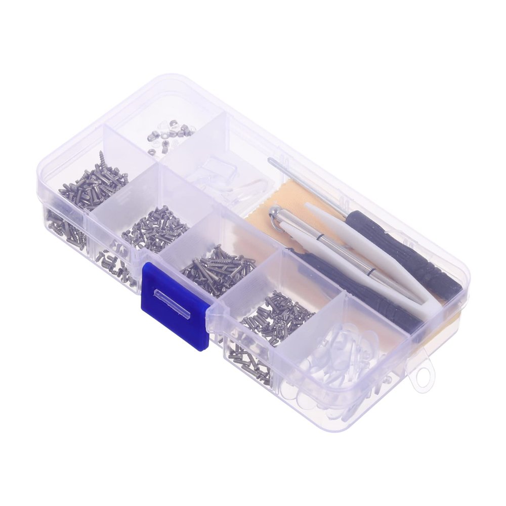 1Set Glasses Repair Tools Kit Eyeglasses Screw Set Durable Supplies for Easy Repairs for Personal and Keep Glasses Secure