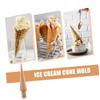 IMIKEYA 3Pcs Wood Ice Cream Cone Molds Multi Function DIY Cone Making Mold for Homemade Ice Cream Treats Kitchen Tool for Family Gatherings and Special Occasions view 3