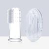 BUTIFULSIC Silicone Baby Finger Toothbrush with Storage Boxes Soft Infant and Toddler Oral Cleaning Brush Portable Travel Dental Care Set for Gentle Teeth Cleaning view 2