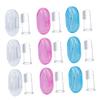 Healeved 9Pcs Silicone Finger Toothbrush Newborn Oral Massager with Storage Boxes Teething Brush for Gentle Tooth Cleaning for Years Old view 1