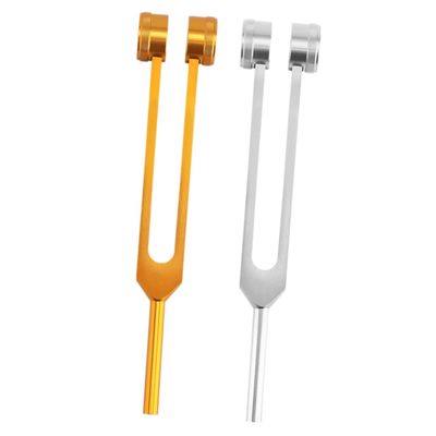 AKOOSY 2pcs Aluminum Alloy Tuning Forks for Ear Therapy Sound Healing Kit Adjustable Frequency Diagnostic Instruments Suitable for Music and Use