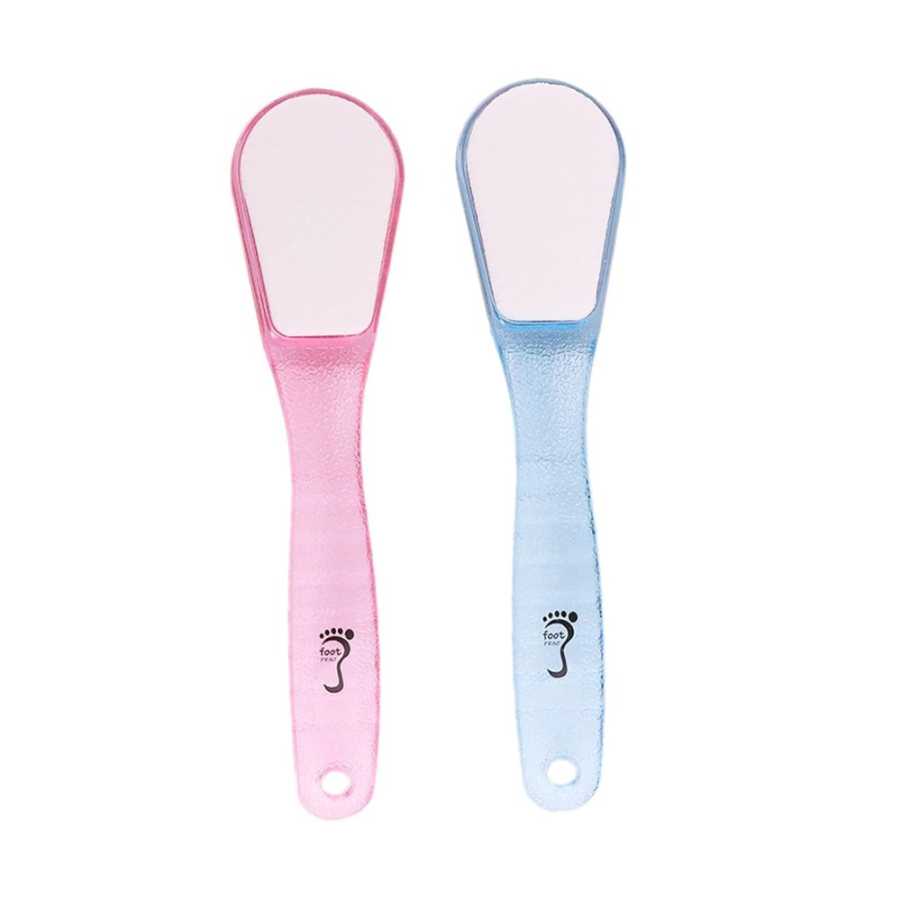 TOVINANNA 2pcs Foot Care Accessory Double-Sided Scraping Plate Stone for Dead Skin Heel Scraper Callus Remover Foot Massage Tool