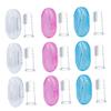 COOLHIYA 9Pcs Silicone Finger Toothbrush for Oral Care Tool with Storage Box Gentle Ergonomic Design for Years Safe and Durable Mouth Cleaner view 1