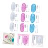 COOLHIYA 9Pcs Silicone Finger Toothbrush for Oral Care Tool with Storage Box Gentle Ergonomic Design for Years Safe and Durable Mouth Cleaner view 4