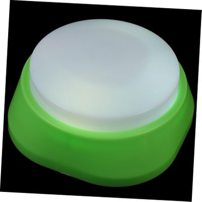 Abaodam 1Pc Recordable Dog Communication Button Interactive Pet Training Button with Glowing Feature Durable Voice Recording for Home Office and Fun Activities