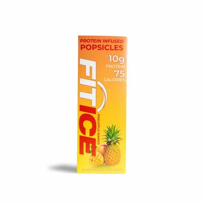 10g Protein Frozen Popsicles Lemon, Pineapple Mango & Variety Pack Low Sugar, Gluten-Free Protein Pops 8 Count Healthy Frozen Snack & Dessert for Kids & Adults. (Pineapple Mango)