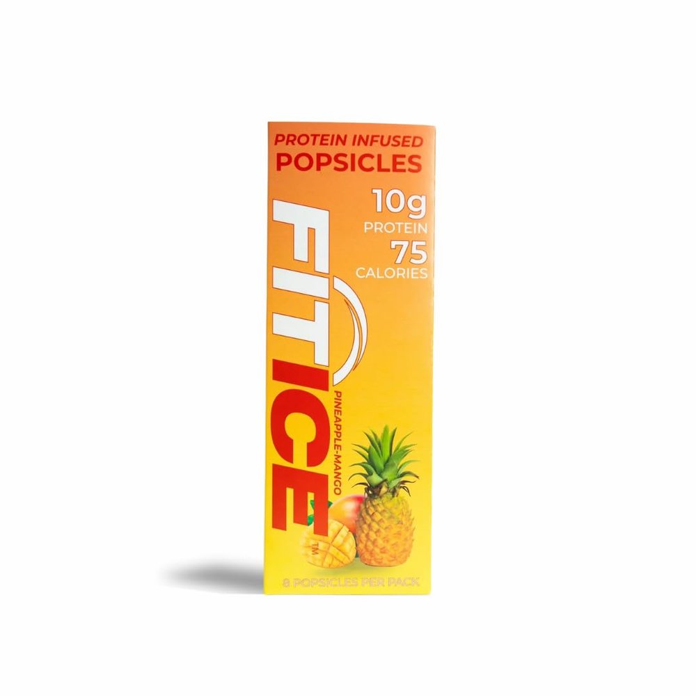 10g Protein Frozen Popsicles Lemon, Pineapple Mango & Variety Pack Low Sugar, Gluten-Free Protein Pops 8 Count Healthy Frozen Snack & Dessert for Kids & Adults. (Pineapple Mango)