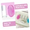 Mikinona 9Pcs Silicone Finger Toothbrush with Storage Box Dual Sided Oral Cleaning Brush for Years Teeth Cleaner Gum Massager Transparent Blue Pink Colors view 4