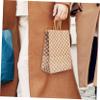 WOFASHPURET 12Pcs Kraft Paper Bags with Handles Stylish Brown Paper Bags for Gifting Shopping and Parties Lightweight and Convenient for Multiple Occasions view 3