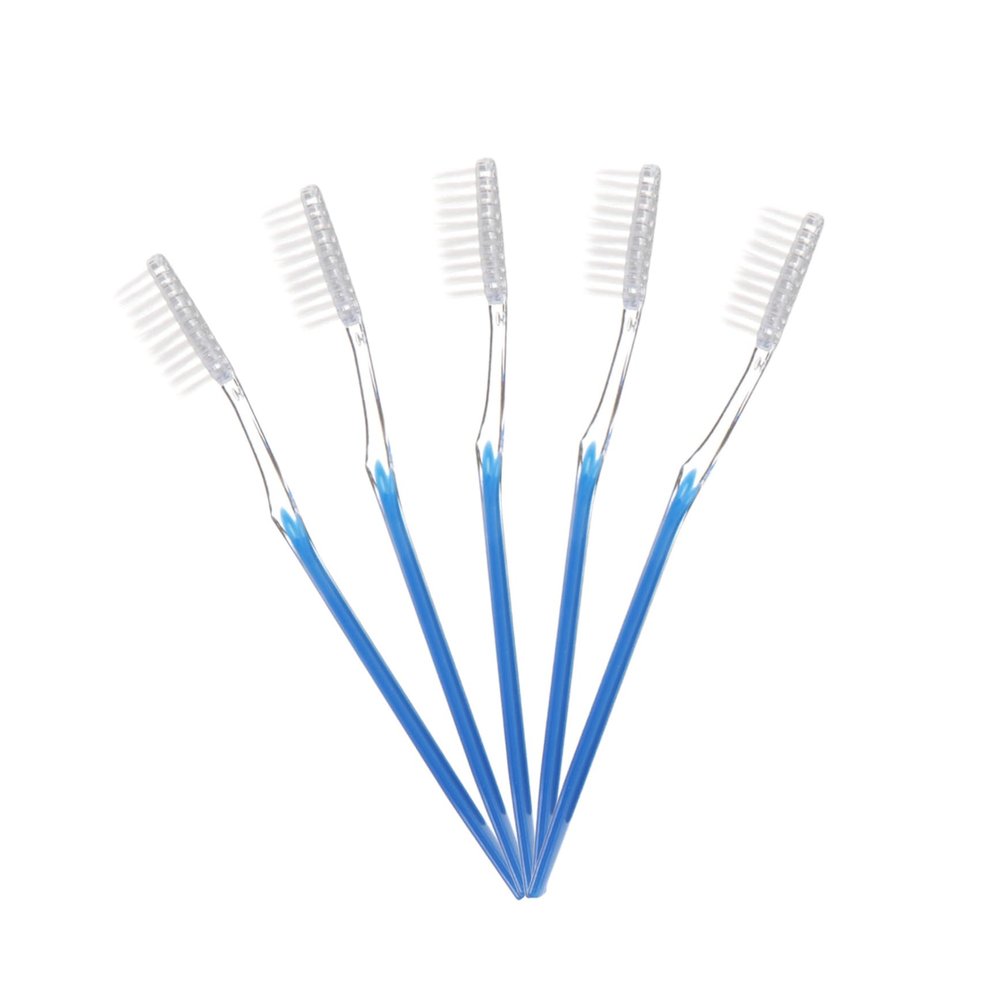 FRCOLOR 30Pcs Disposable Travel Toothbrush Soft Bristle Brushes for Home the Go Convenient for Trips and Travel