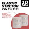 Elastic Bandage Wrap, 2 in x 15 ft Stretch, Reusable Body Compression Bandage Wrap for Wrists, Elbow, Knees, Ankles & Feet, 10 Count view 2