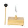 Abaodam 1Set Teaching Tuning Fork with Mallet Acoustic Resonance Physics Prop for Sound Experiments and Therapy view 1
