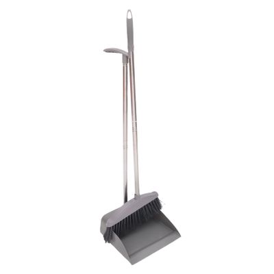 HAKIDZEL 1Set Household Broom and Dustpan Set Lightweight Dustpan with Broom for Home Cleaning Ergonomic Handle for Easy Use for Housewarming Style