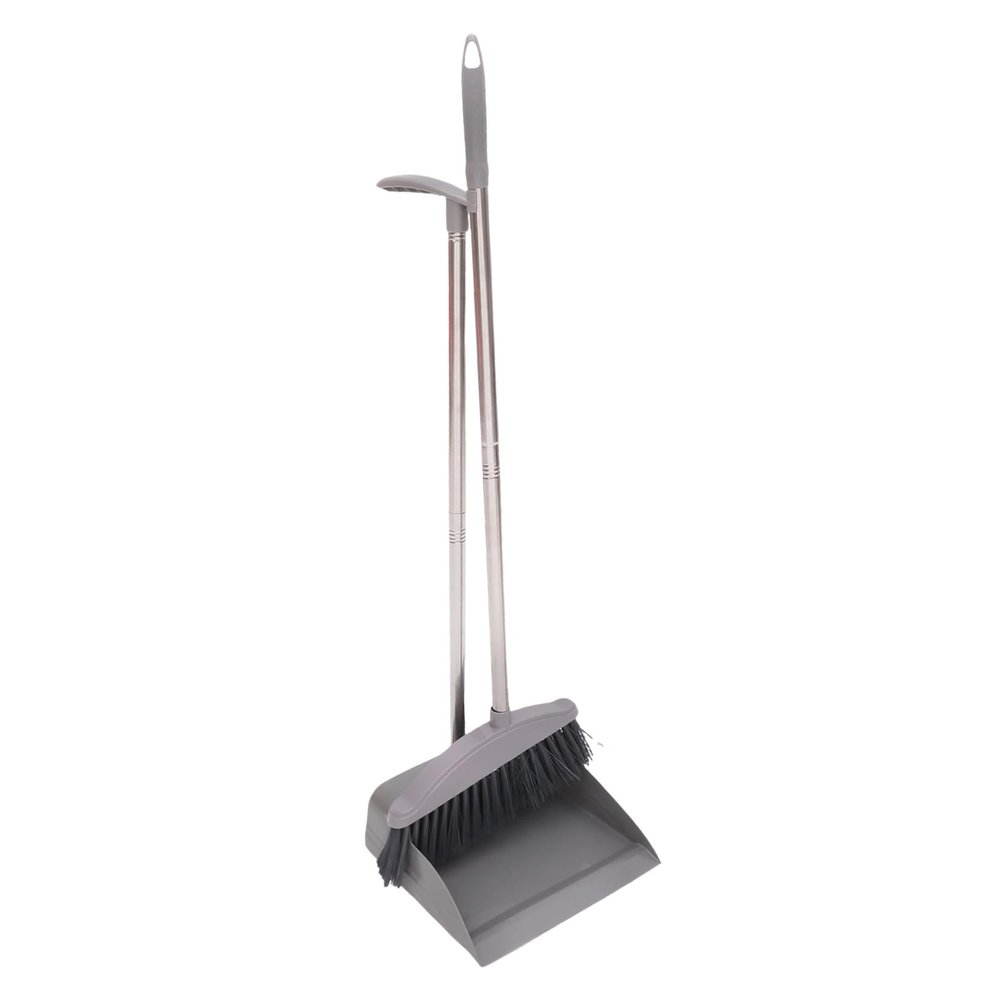 HAKIDZEL 1Set Household Broom and Dustpan Set Lightweight Dustpan with Broom for Home Cleaning Ergonomic Handle for Easy Use for Housewarming Style