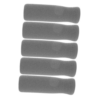 HONMEET 5Pcs Skid Foam Handle Grips for Walking Sticks Crutches and Canes Comfortable Replacement for Seniors Nonslip Surface Pressure Relief Sweat Resistant Grey