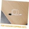 Anneome 2Pcs Cupping Vacuum Pump Tube Flexible Hose for Home Cupping Massage Compact Design for Easy Storage Compatible with Cupping Devices Vacuum Cupping Accessory view 3