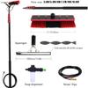 Telescopic Brush with Water Connection,Window Squeegee with Telescopic Rod,Conservatory Cleaning Set with Photovoltaic Cleaner Telescopic Rod Window,Patio Roof,Solar 55CM,5.4M view 3