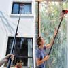 Telescopic Brush with Water Connection,Window Squeegee with Telescopic Rod,Conservatory Cleaning Set with Photovoltaic Cleaner Telescopic Rod Window,Patio Roof,Solar 55CM,5.4M view 4
