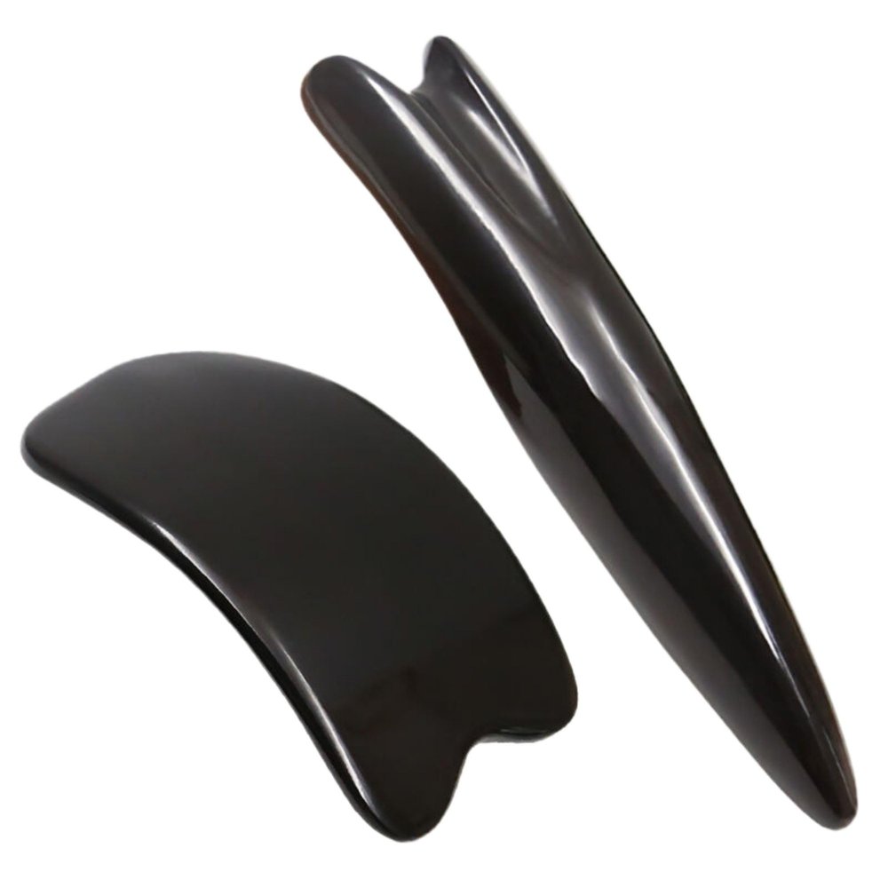 Piegricdiat Portable Massager Natural Facial Gua Sha Scraping Massage Tool, Guasha Back Massage Roller Stick, Natural Scraping Massage Set for Whole Body,