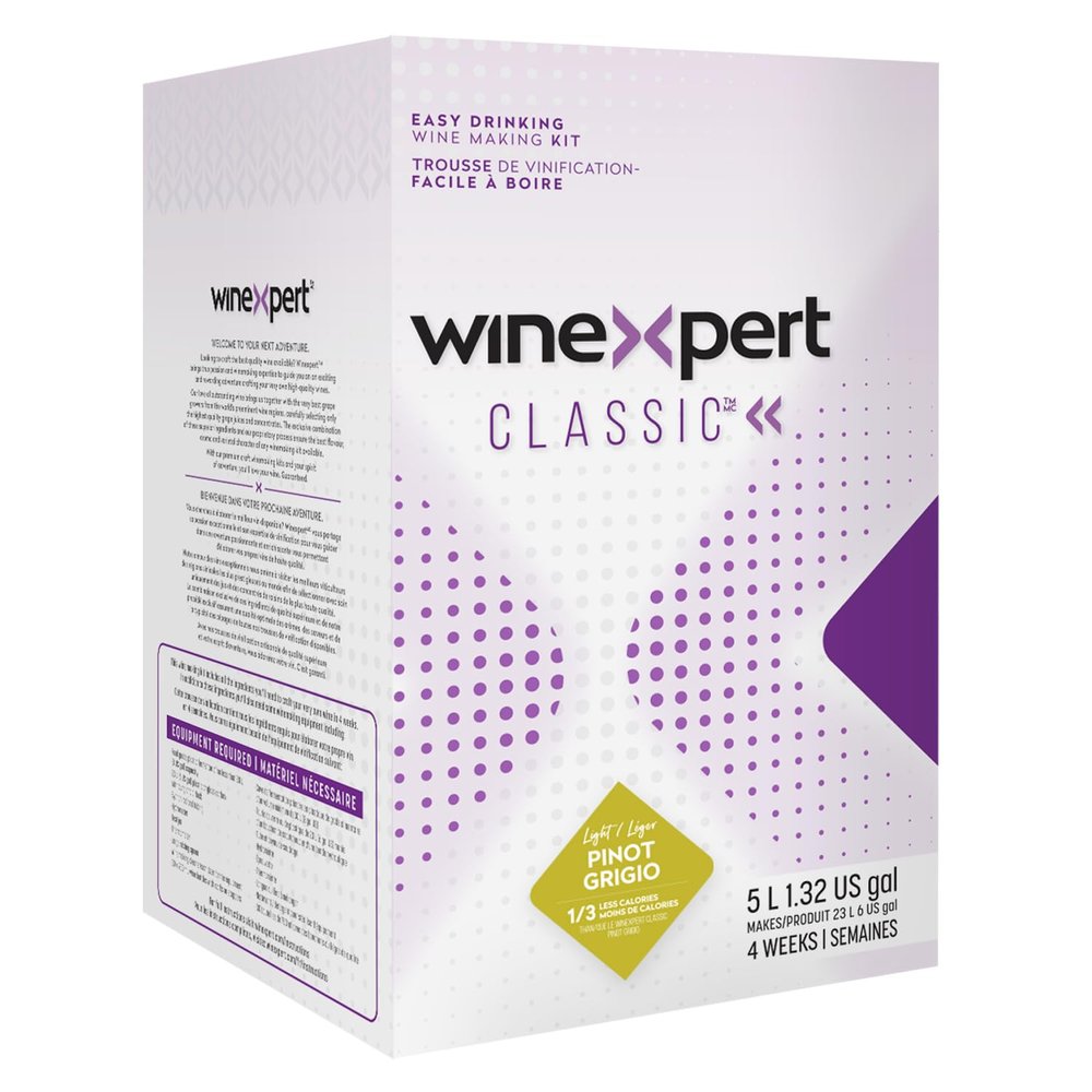 Classic Winexpert Light Pinot Grigio Wine Making Ingredient Kit