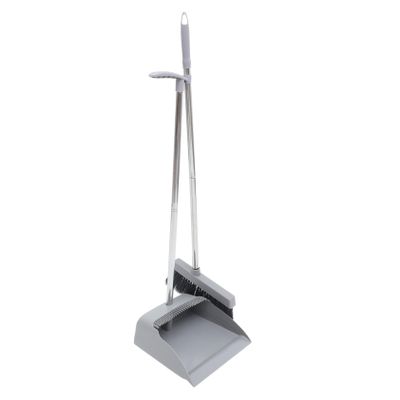 1Set Long Handle Broom and Dustpan Set Ergonomic Home Cleaning Tool for Effortless Sweeping Durable Style for Kitchen Office Use