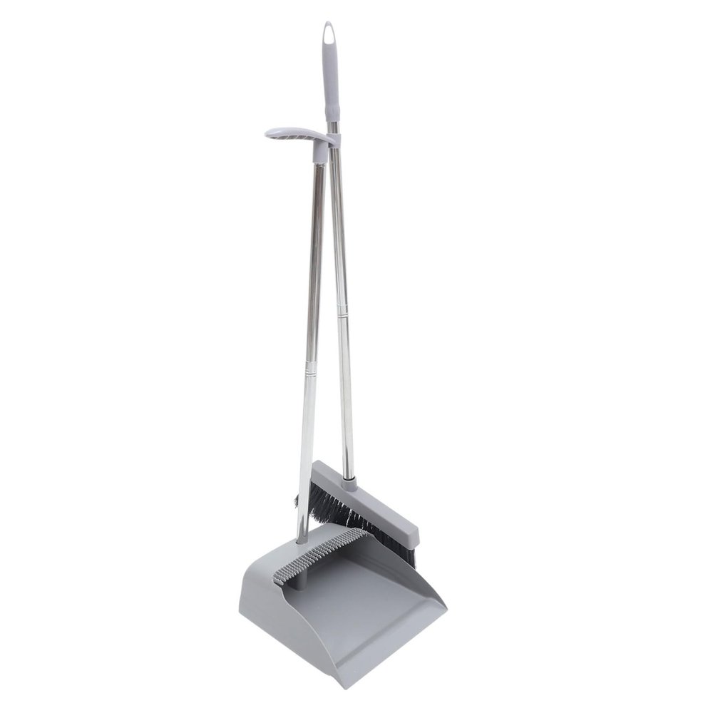1Set Long Handle Broom and Dustpan Set Ergonomic Home Cleaning Tool for Effortless Sweeping Durable Style for Kitchen Office Use