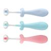 GALPADA 3Pcs Cute Toothbrush Soft Bristles Manual Toothbrush for Non Skid Grip Design for Ages Bright Colors Red Blue Green for Little Ones view 1