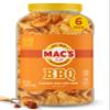 Mac's BBQ Fried Pork Skins - Barbeque Flavored Chicharrones Pork Rinds - Low Carb, Gluten-Free, Keto-Friendly Snack- 7.5oz (6-Pack) view 1